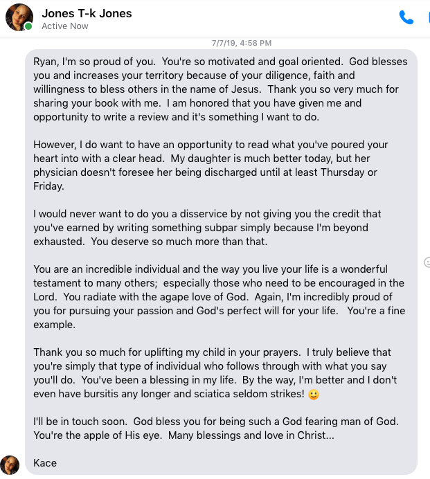 Relational ministry testimony — bursitis and sciatica relieved, encouragement and prayer